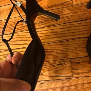 Vintage 90s Stewart Wiseman black kitten heel 8.5